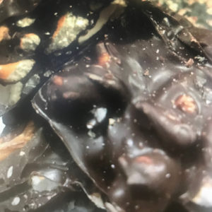 Dark Chocolate Pretzel Cashew Toffee Bark